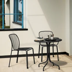 Thorvald SC94 Outdoor Side Chair, warm black