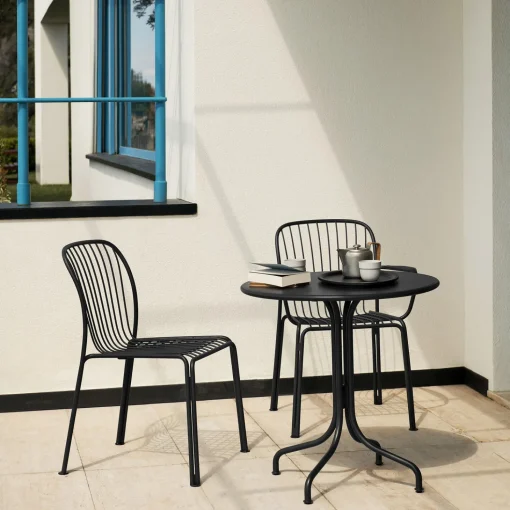 Thorvald SC94 Outdoor Side Chair, warm black