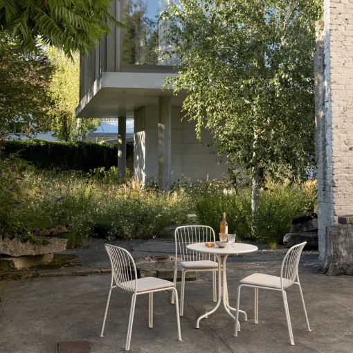 Thorvald SC94 Outdoor Side Chair, ivory