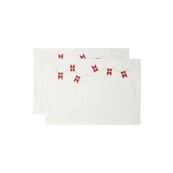 Tillykke dækkeserviet, white