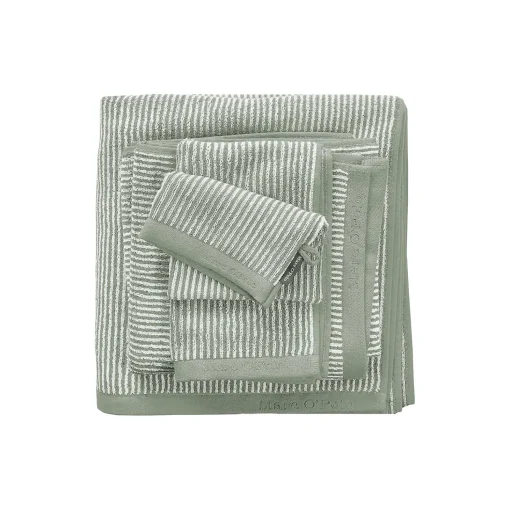 Timeless Tone Stripe håndklæde, green/off-white