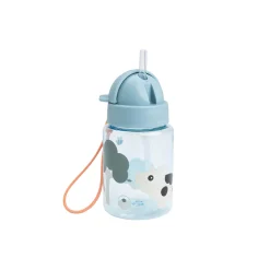 Tiny Farm drikkedunk med sugerør, blue