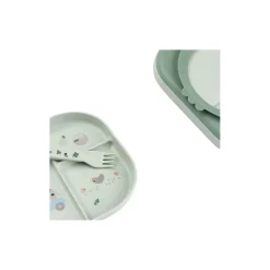 Tiny Farm foodie spisesæt m/sugekop, green