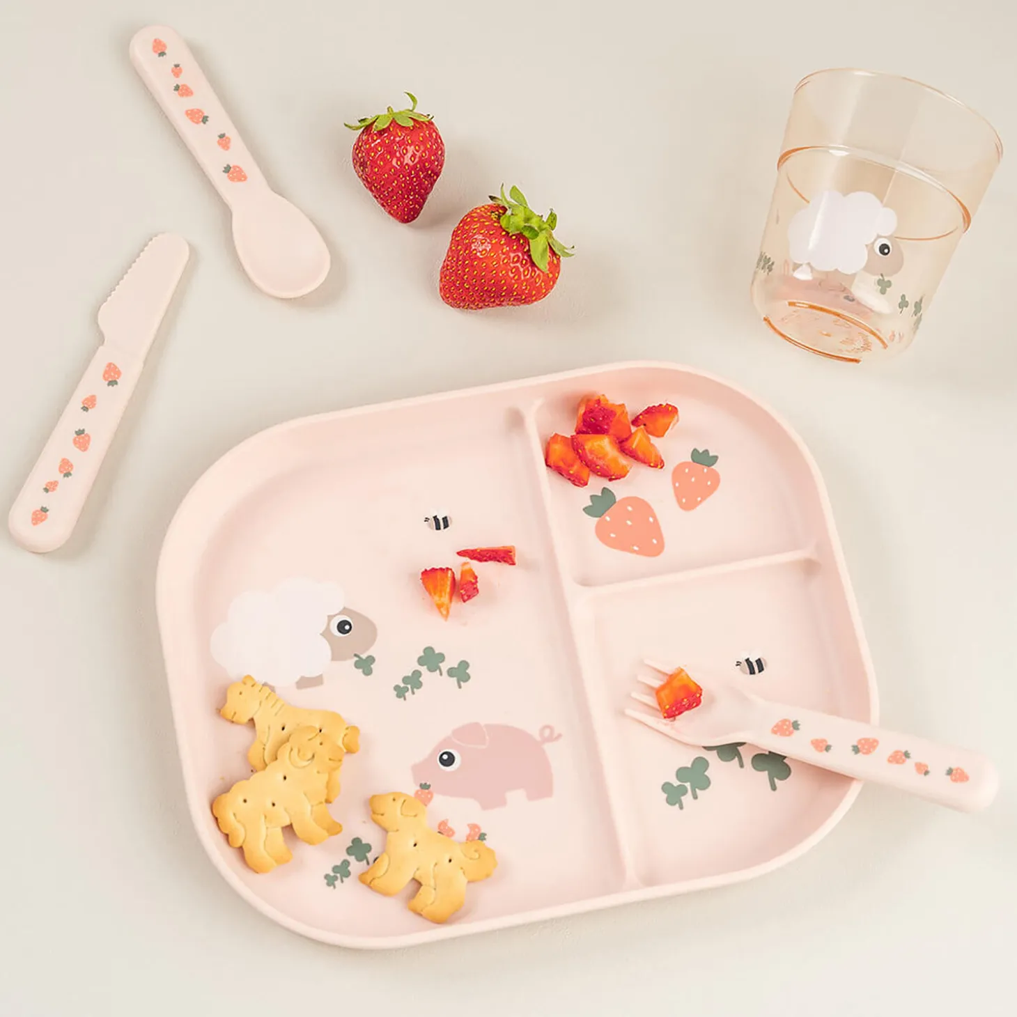 Tiny Farm glas, powder