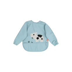 Tiny Farm hagesmæk med ærmer og lomme, blue