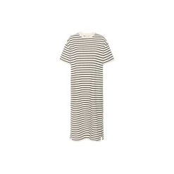 TiraPW Dress, black stripe