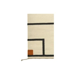 Tæppe VK-1, hvid/sort