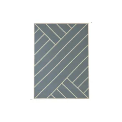 Tæppe VK-2, lys bå/hvid