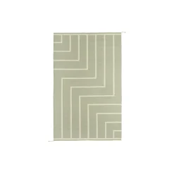 Tæppe VK-1, oliven/hvid