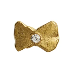 Tres Petit Bow Earring Single, gold