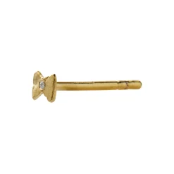 Tres Petit Bow Earring Single, gold
