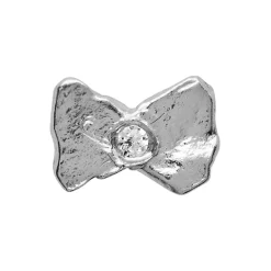 Tres Petit Bow Earring Single, silver