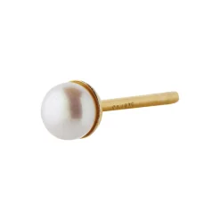 Tres Petit Pearl Earring Single, gold