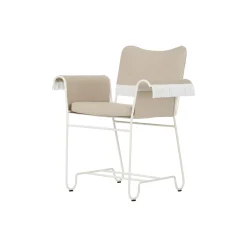 Tropique Dining Chair with Fringes, Udine Limonta 12/classic white