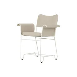 Tropique Dining Chair without Fringes, Leslie Limonta 12/classic white semi matt