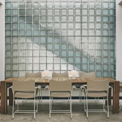 Tropique Dining Chair without Fringes, Leslie Limonta 12/classic white semi matt