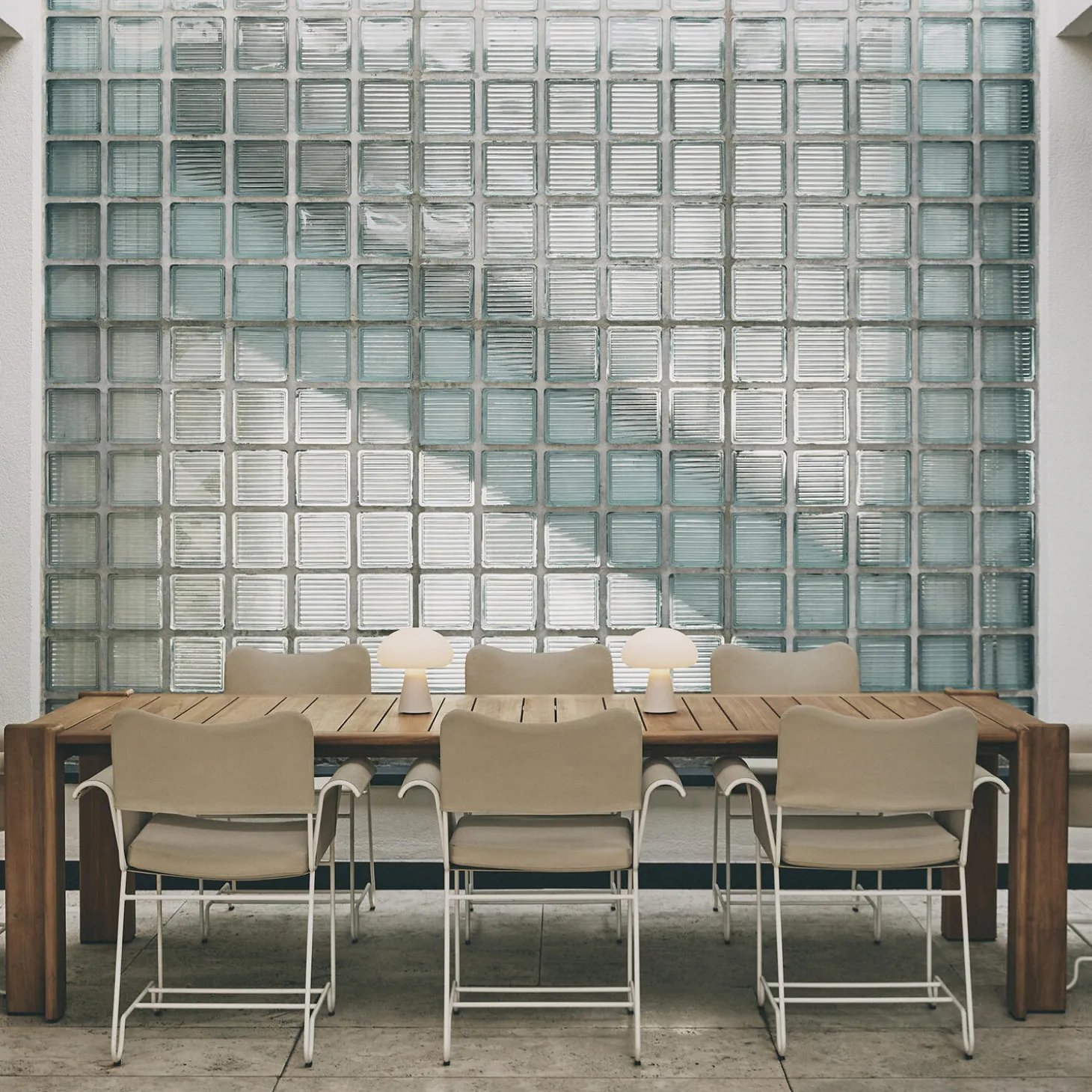 Tropique Dining Chair without Fringes, Leslie Limonta 12/classic white semi matt