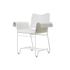 Tropique Dining Chair with Fringes, Udine Limonta 06/classic white
