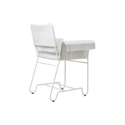 Tropique Dining Chair with Fringes, Udine Limonta 06/classic white