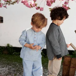 Trousers Sasha, 1048 blue stripe