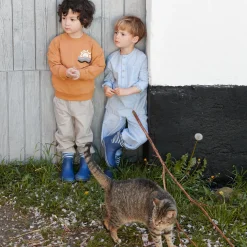 Trousers Sasha, 1048 blue stripe