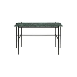 TS Desk, green guatemala marble/black