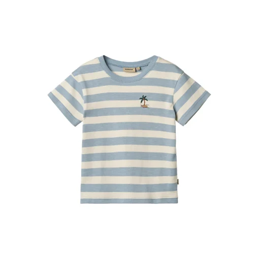 T-Shirt Liam, 9420 calm blue stripe