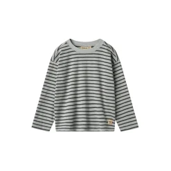 T-Shirt L/S Dallas, soft blue stripe