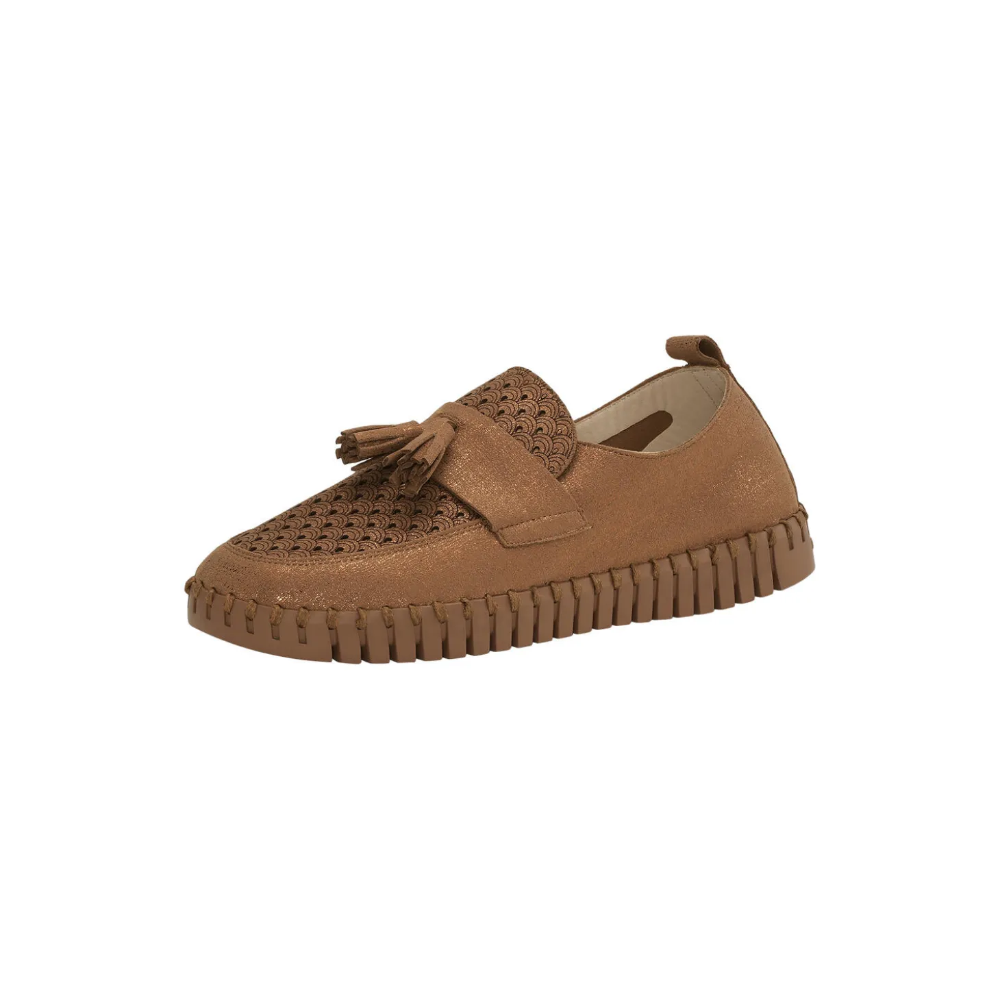 Tulip Loafer Tassel, nougat tannin