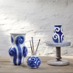 Tulle vase, blå