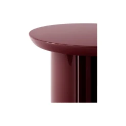Tung JA3 Side Table, burgundy red
