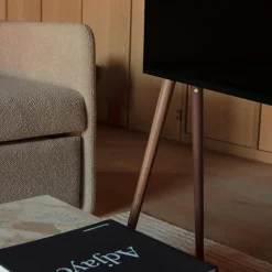 TV-stativ XL 55''-77'', walnut