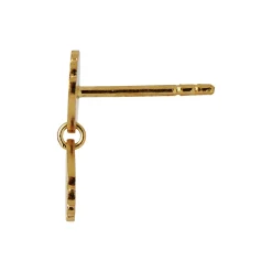 Two Petit Shell Earring Single, gold