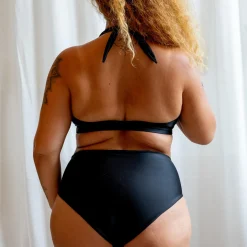 Ubud højtaljet bikinitrusse, nero