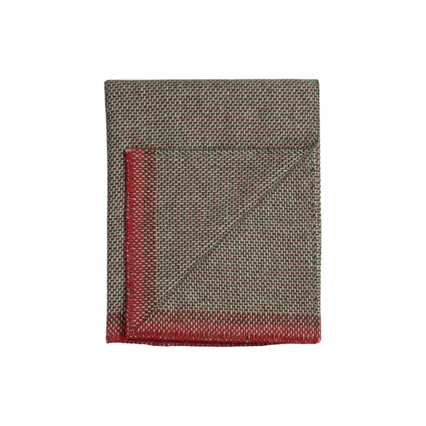 UNA Throw, green/red