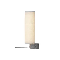 Unbound Table Lamp, grey marble/canvas