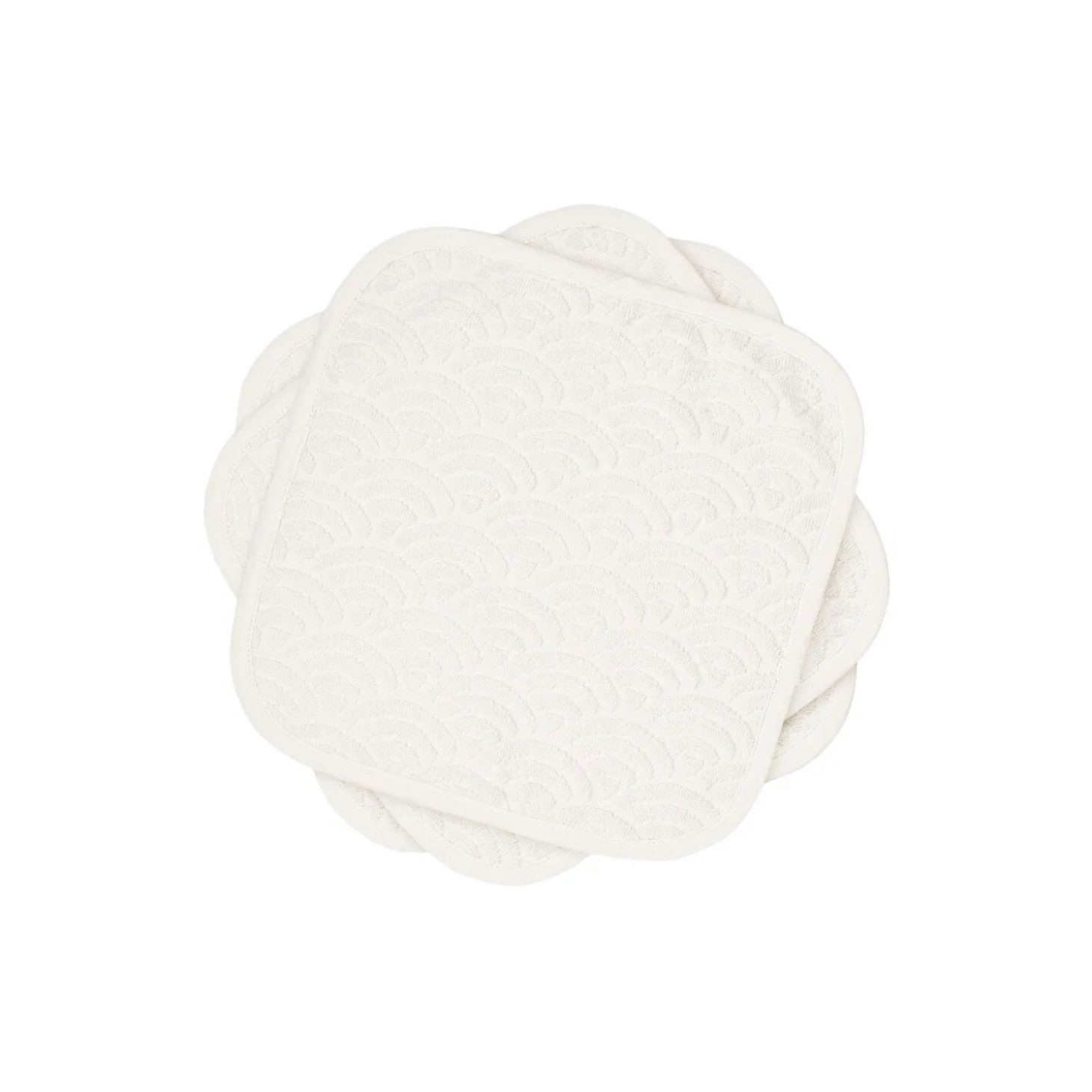 Vaskeklude 3-pak, off-white