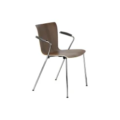 Vico Duo™ VM111 spisebordsstol, lakeret valnød/krom