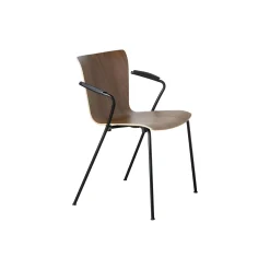 Vico Duo™ VM111 spisebordsstol, lakeret valnød/sort