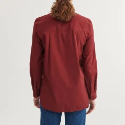 Vilde Classic Shirt, bordeaux truffle
