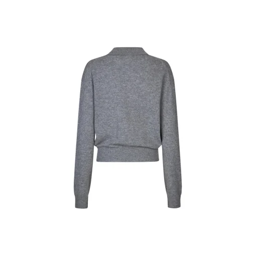 Vilena Knit LS, grey melange