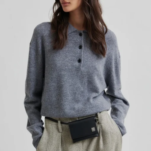 Vilena Knit LS, grey melange