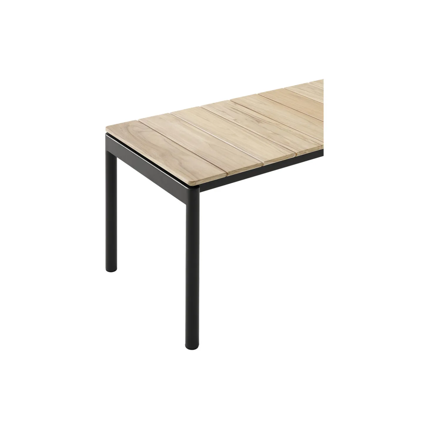 Ville AV28 Outdoor Bench, warm black