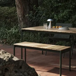 Ville AV26 Outdoor Dining Table, bronze green
