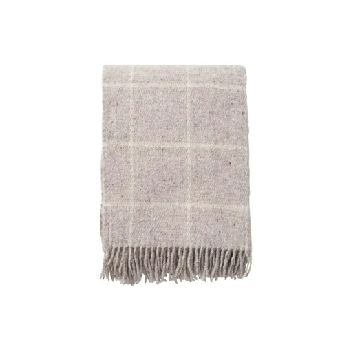 Vinga uld plaid, beige
