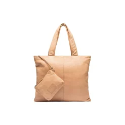 Vintage oversize shopper, camel