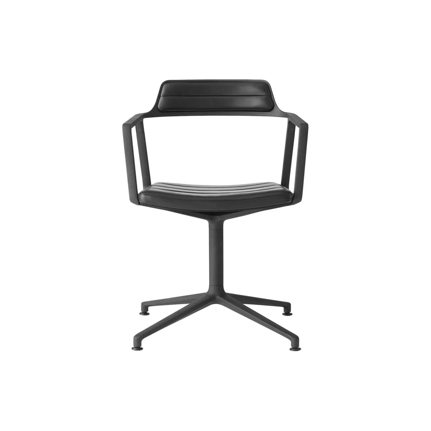 VIPP452 drejestol med gulvglidere, sort/sort