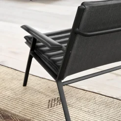 VIPP456 lænestol, sort/sort