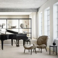 VIPP466 Lodge lænestol, umber