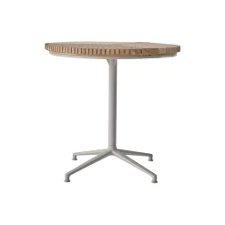 Vipp717 Open-Air Café Table, teak/light grey